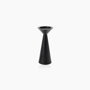 European Style Black Matte Metal Candle Stand Set