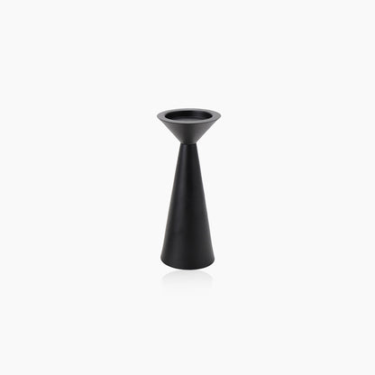 European Style Black Matte Metal Candle Stand