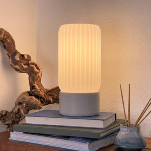 Terra Labs Milk Shade Barrel Table Lamp