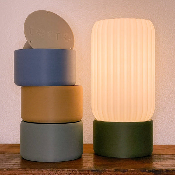 Terra Labs Milk Shade Barrel Table Lamp