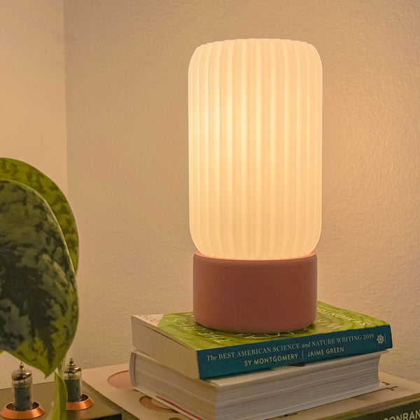 Terra Labs Milk Shade Barrel Table Lamp