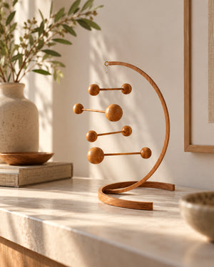 Wooden Kinetic Balance Table Ornament