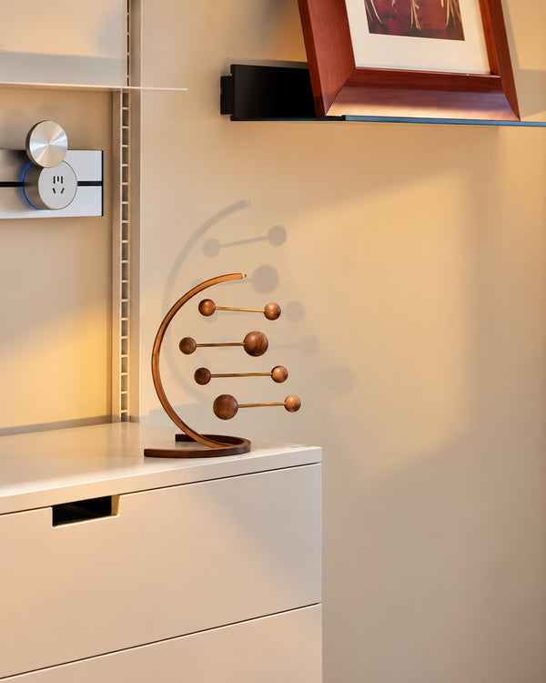 Wooden Kinetic Balance Table Ornament