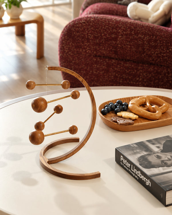 Wooden Kinetic Balance Table Ornament