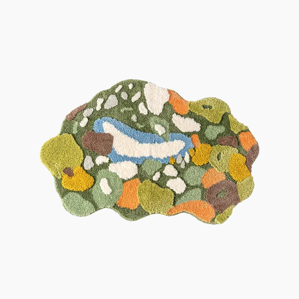 Green Moss Hand-Crafted Rugs