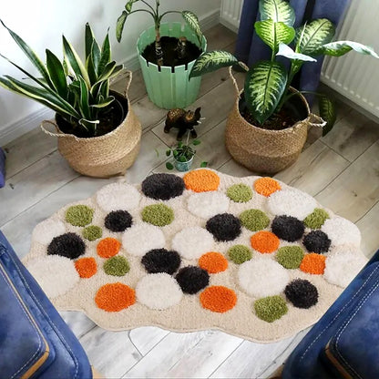 Colorful Moss Tufted Rug