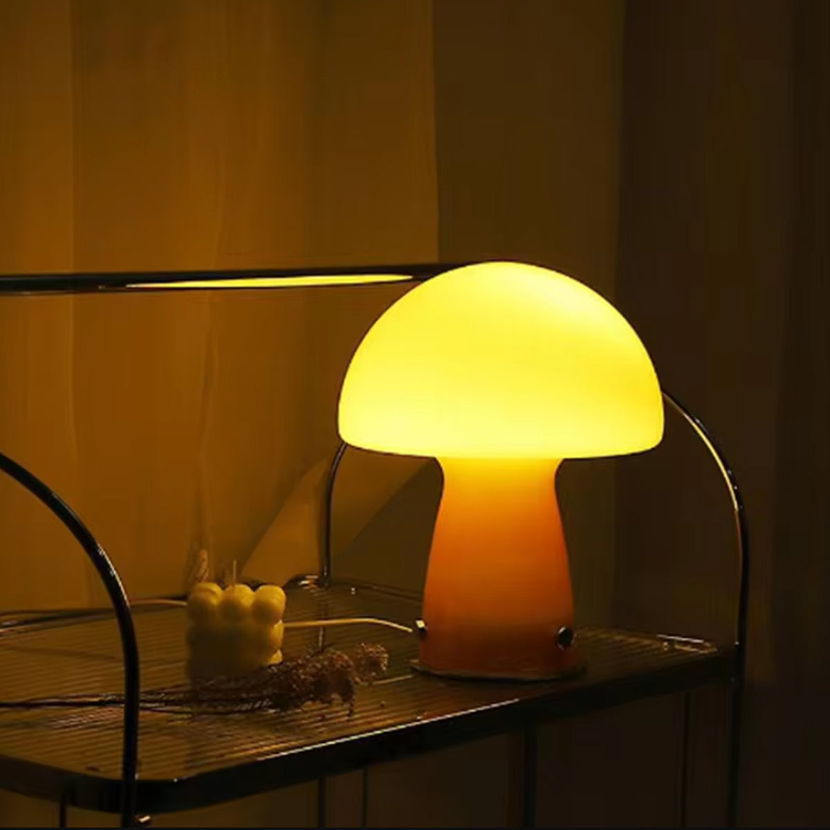 Mushroom Glass Retro Table Lamp