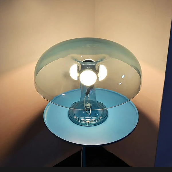 Bauhaus Transparent Wide Mushroom Table Lamp