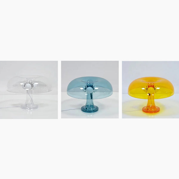 Bauhaus Transparent Wide Mushroom Table Lamp
