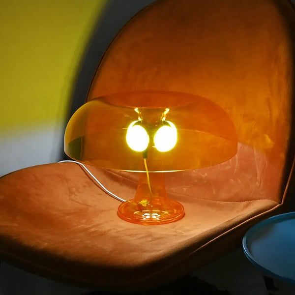 Bauhaus Transparent Wide Mushroom Table Lamp