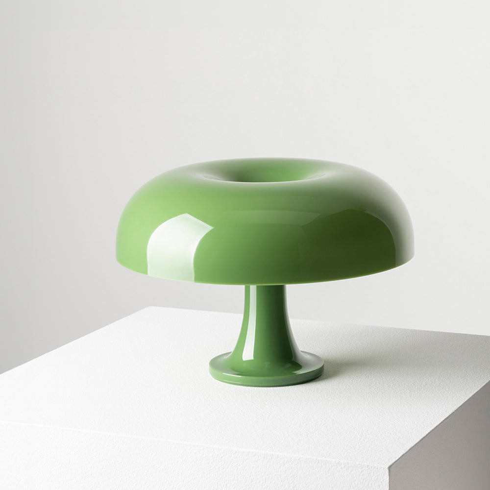 Bauhaus Wide Blue Yellow Green Mushroom Table Lamp