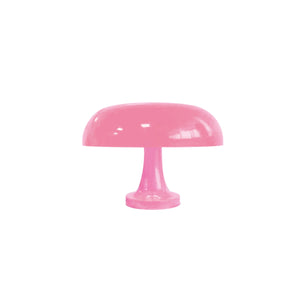 Bauhaus Wide Cream Pink Mushroom Table Lamp