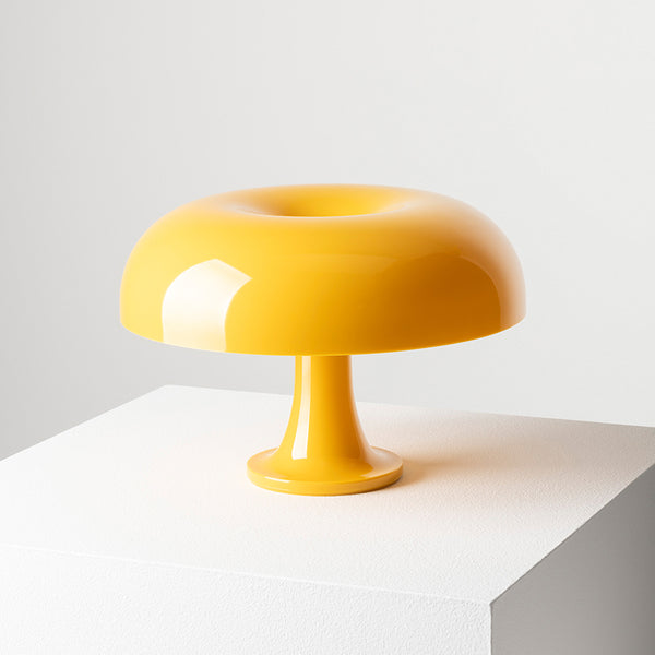 Bauhaus Wide Blue Yellow Green Mushroom Table Lamp