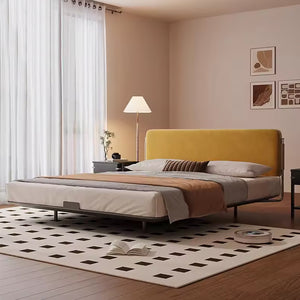 Studio Lima French Orange Headboard Stainless Steel Bed Frame