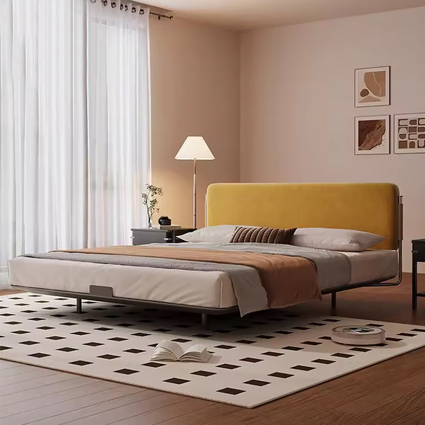 Studio Lima French Orange Headboard Stainless Steel Bed Frame
