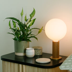 Tala Knuckle Table Lamp + Sphere IV