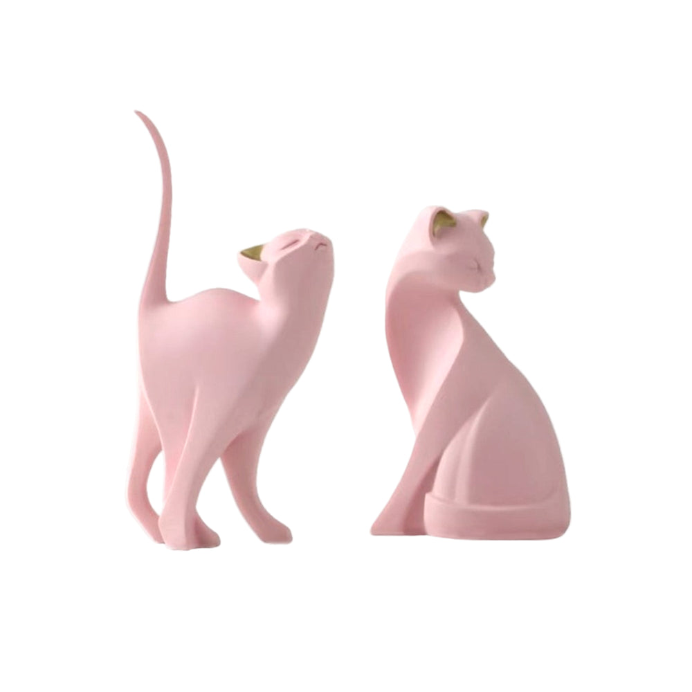 Pink Cat Sculpture