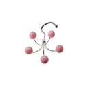 Rotating 5 Color Wooden Ball Hooks Hanger