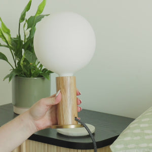 Tala Knuckle Table Lamp + Sphere IV