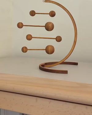 Wooden Kinetic Balance Table Ornament