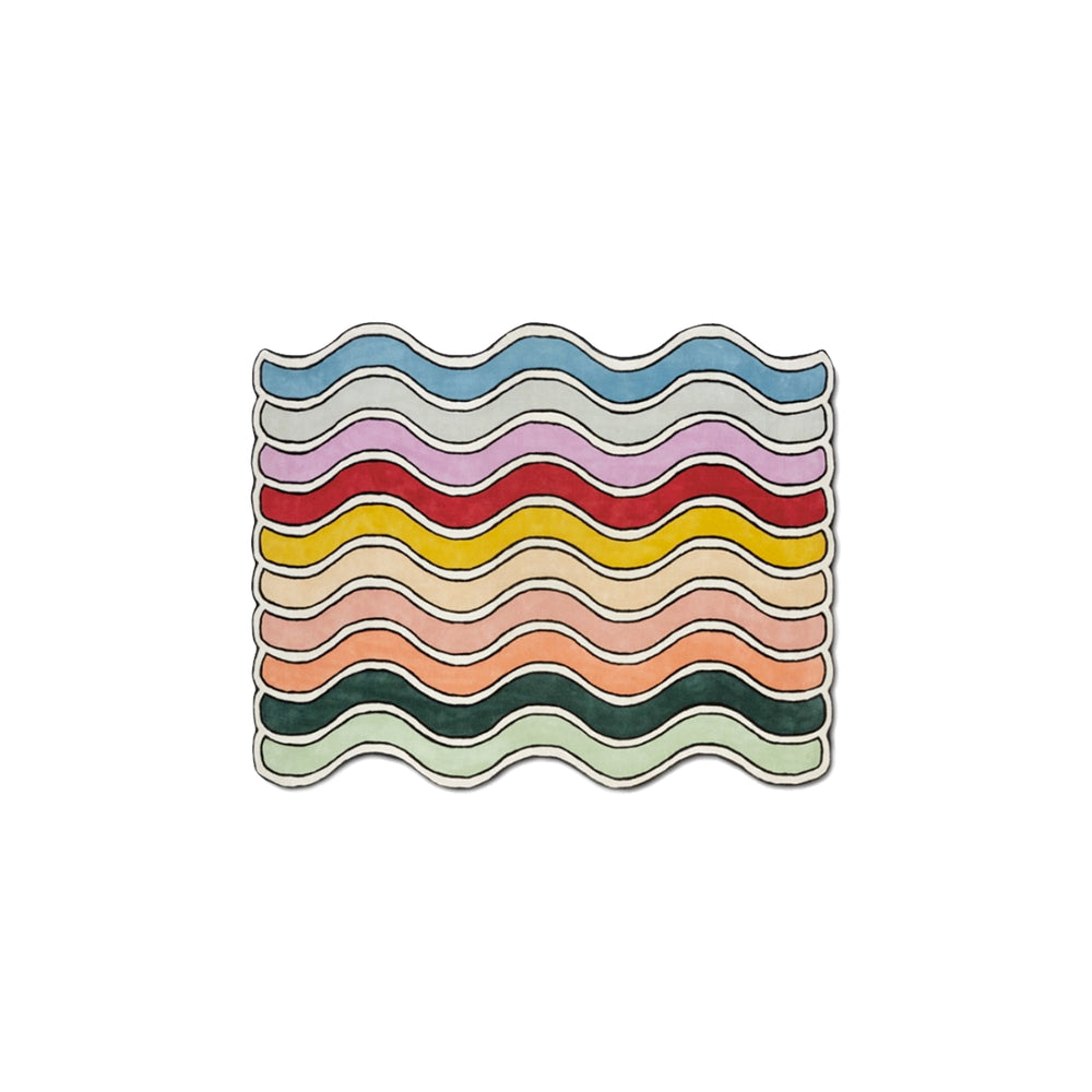 Irregularity Cute Rainbow Fluffy Carpet