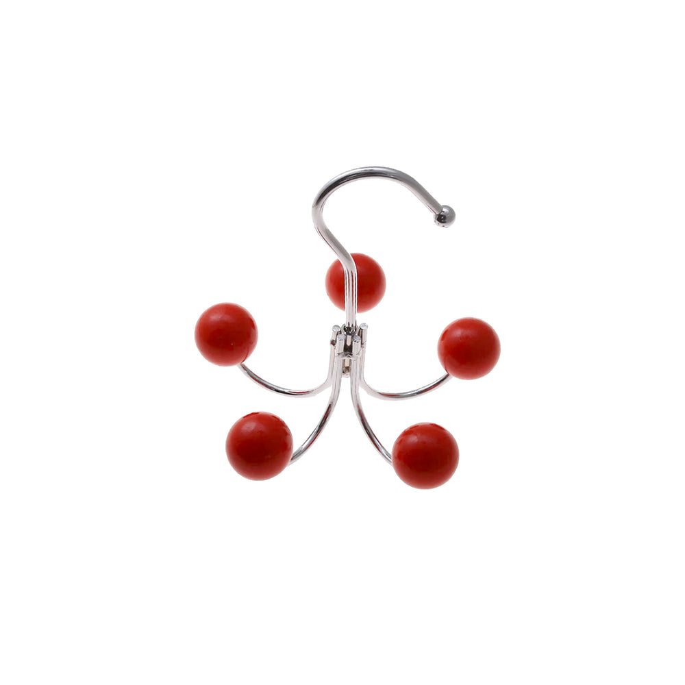 Rotating 5 Color Wooden Ball Hooks Hanger