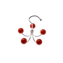 Rotating 5 Color Wooden Ball Hooks Hanger