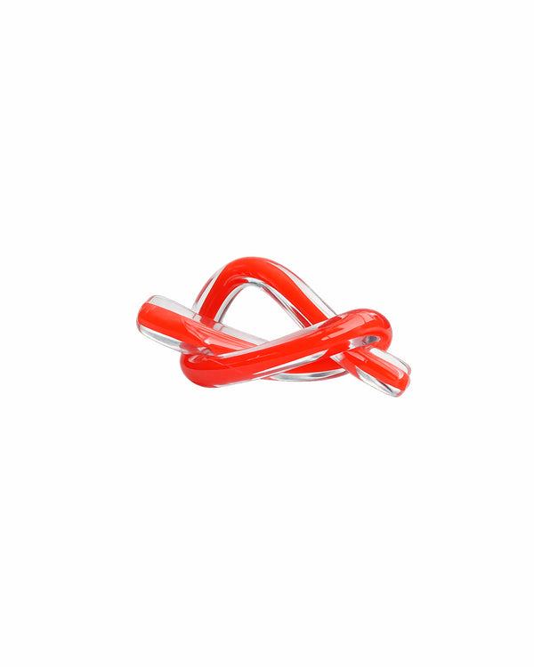 Twisted Knot Glass Sculpture