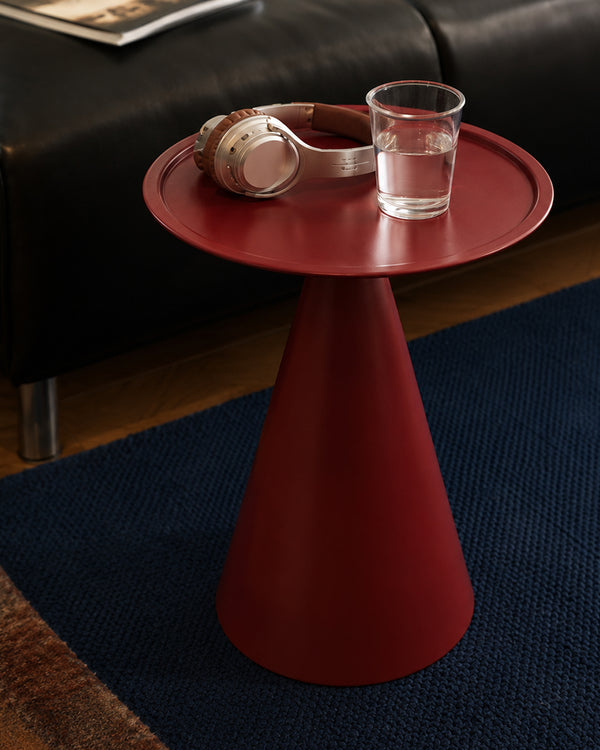 Cone Base Metal Side Table