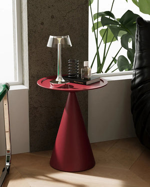 Cone Base Metal Side Table