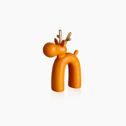 Abstract Rudolf Elk Figurine Statue