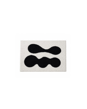 MokoMoko Biomorphic Double Oval Tufted Doormat