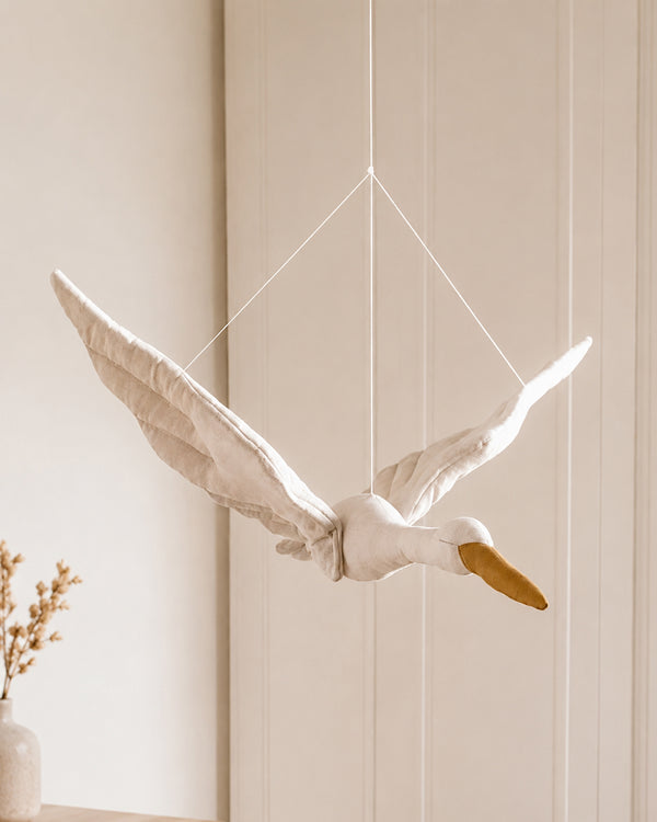 Flying Stork Hanging Mobile