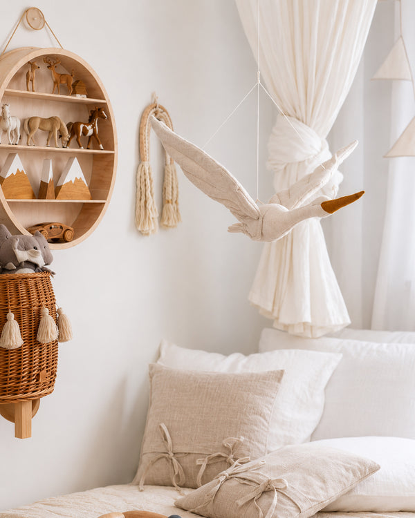 Flying Stork Hanging Mobile