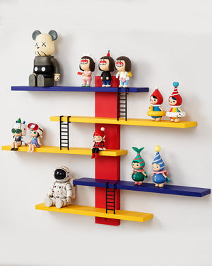 Retro Arcade Design Wall Mounted Display Shelves