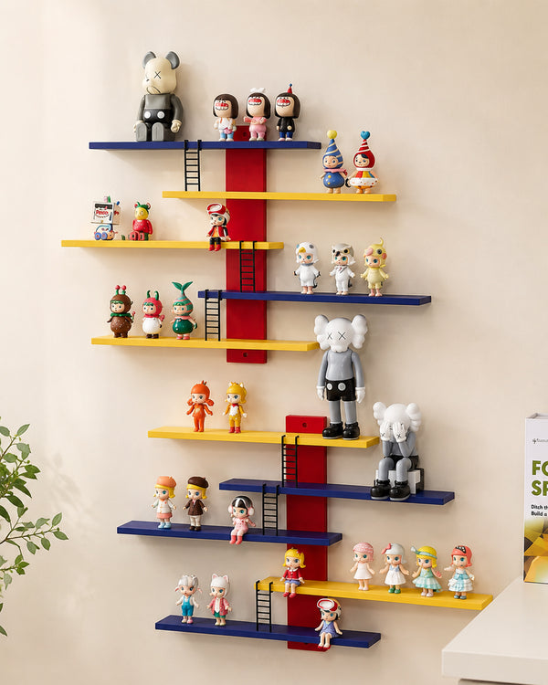 Retro Arcade Design Wall Mounted Display Shelves