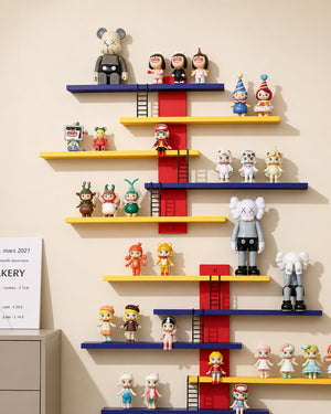 Retro Arcade Design Wall Mounted Display Shelves