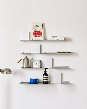Wall Mounted Foldable Storage Rack Wall Aluminum Alloy Straight Shelf Wall-mounted Bauhaus Display Rack Decorative Rack