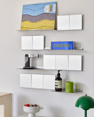 Wall Mounted Foldable Storage Rack Wall Aluminum Alloy Straight Shelf Wall-mounted Bauhaus Display Rack Decorative Rack