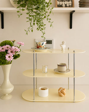 3-Tier Oval Acrylic Display Shelf