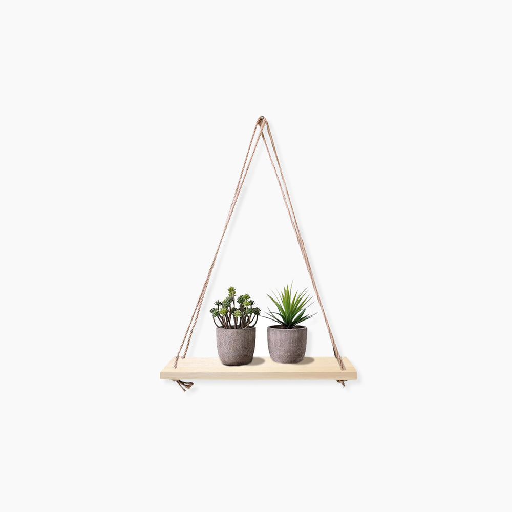 Wooden Hanging Swing Wall Shelf