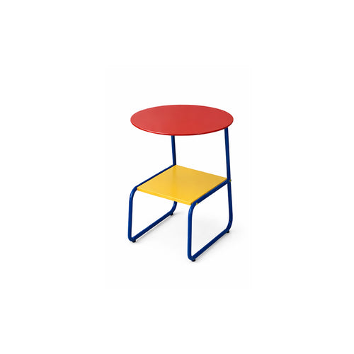 Modü Metal Shelve Midcentury Side Table