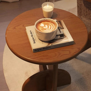 Vintage Cross Leg Mid Century Modern Wooden Side Table