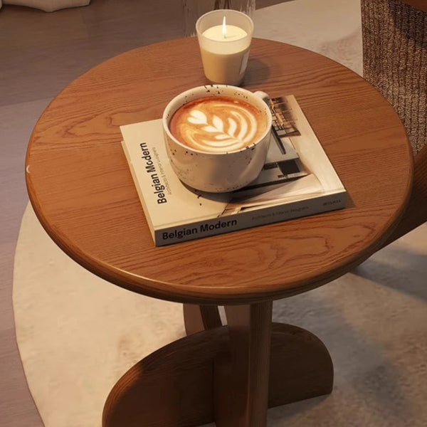 Vintage Cross Leg Mid Century Modern Wooden Side Table