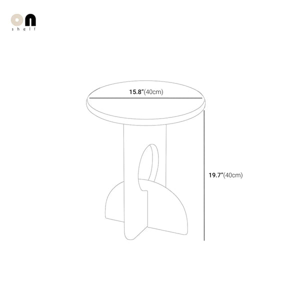 Vintage Cross Leg Mid Century Modern Wooden Side Table