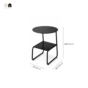 Modü Metal Shelve Midcentury Side Table