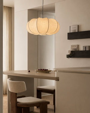 Yū Tokyo Lotus Cloud Wabi-Sabi Silk Paper Pendant Light