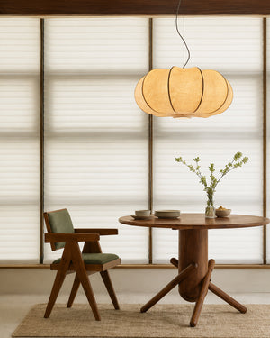 Yū Tokyo Lotus Cloud Wabi-Sabi Silk Paper Pendant Light