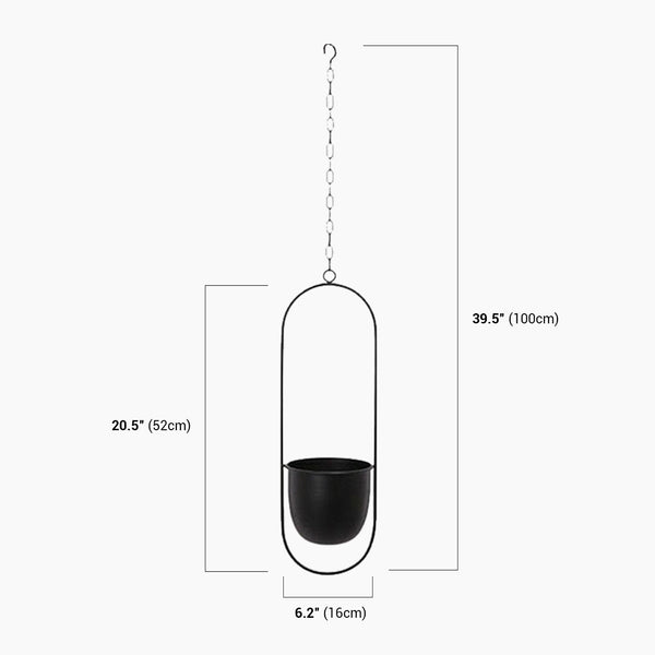 Swinging Chain Metal Hanging Flower Pot