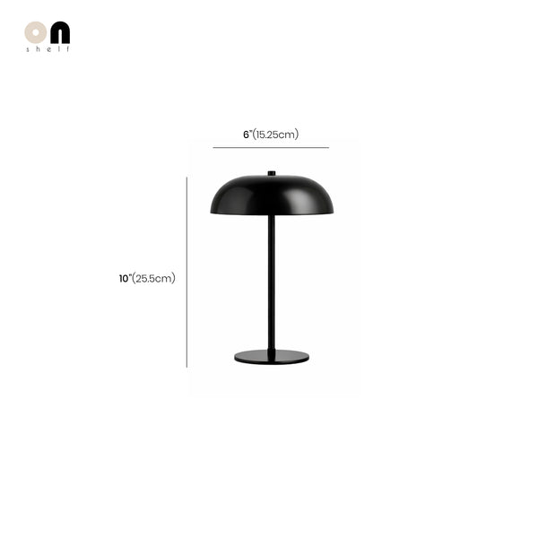 Nordichome Industrial Cordless Metal Dome Table Lamp